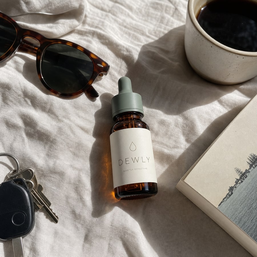 Flat-lay apparel product photograph generated for an e-commerce listing