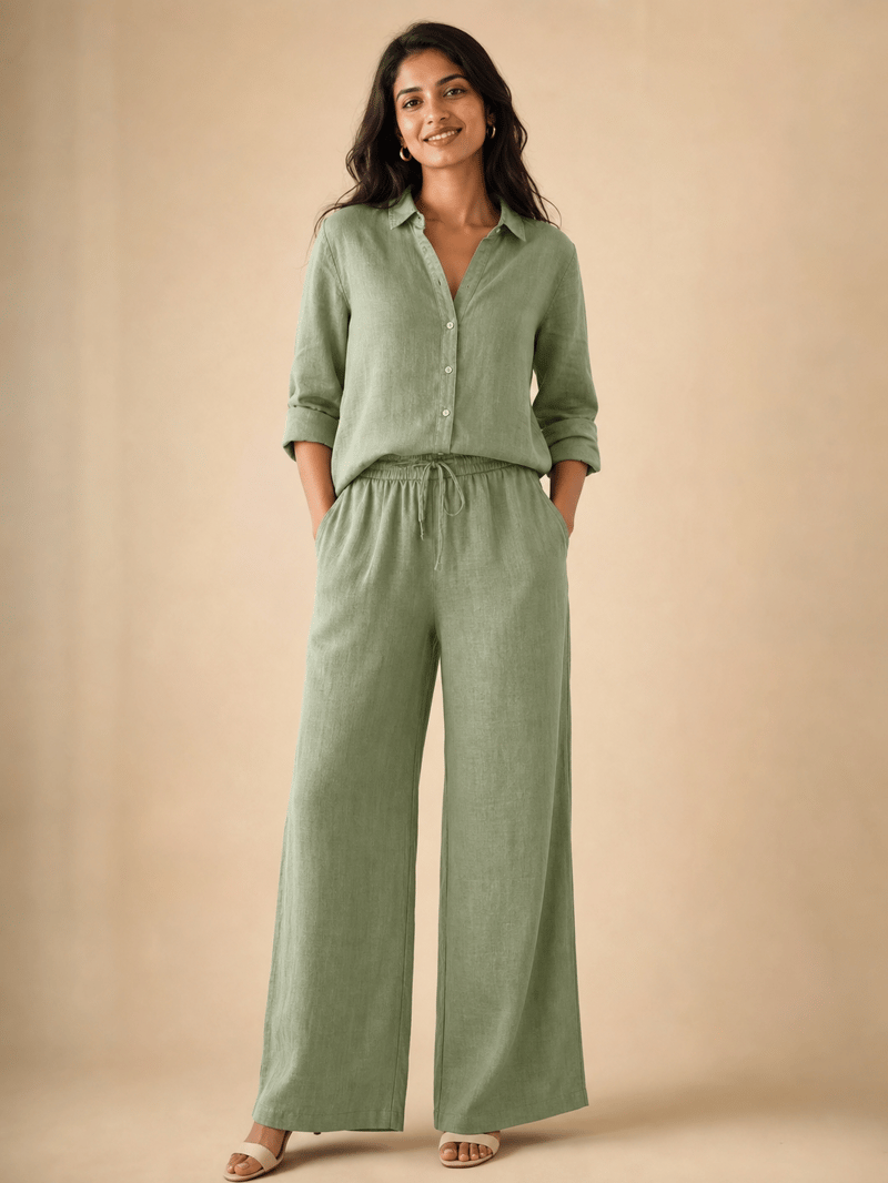 Co-ord Set on an AI model, created with Pixla AI